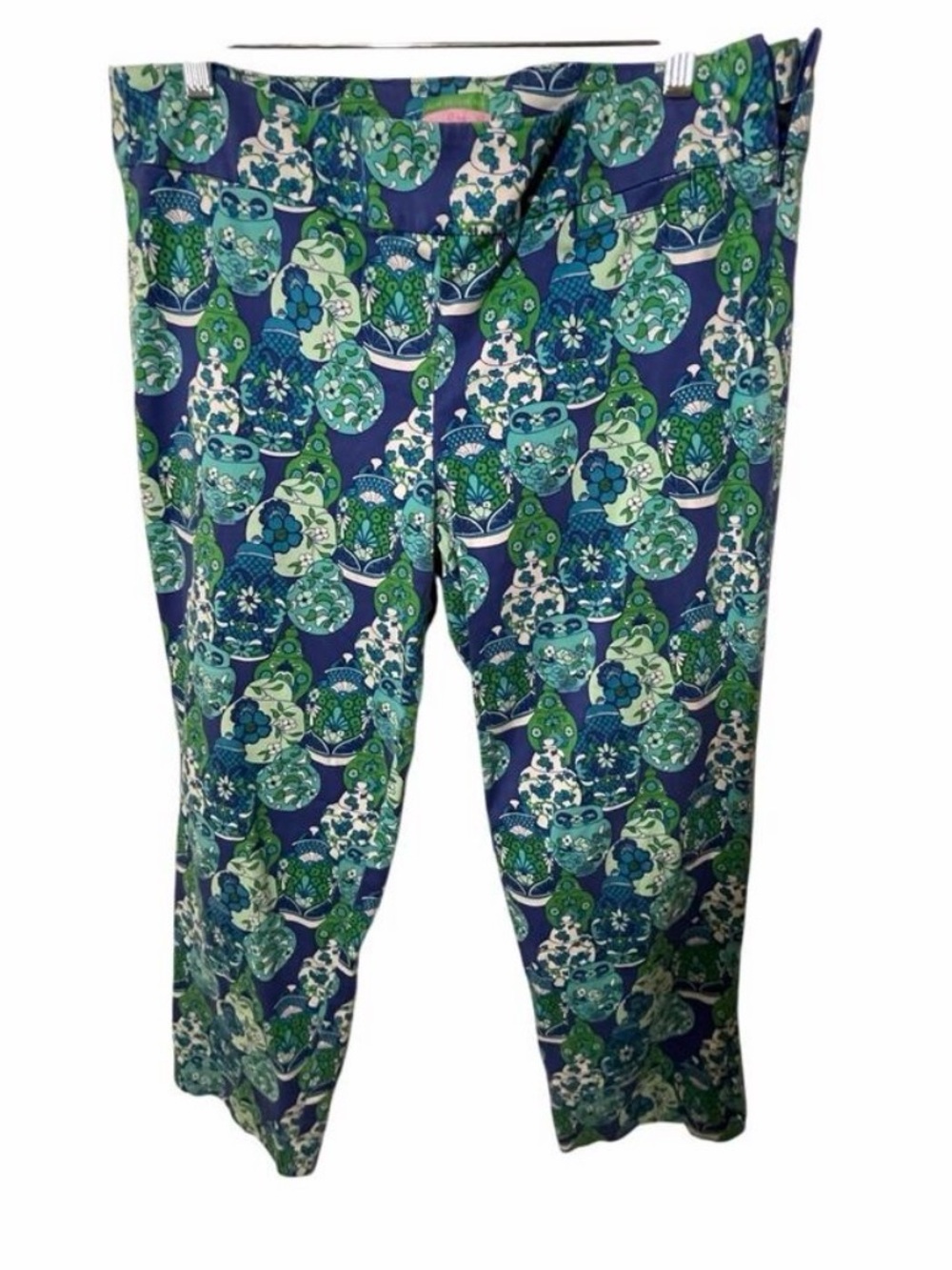 Lily Pulitzer Preppy. Country Club Palm Beach Fit Crop Pants 12 Coastal Grandma